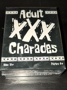 Adult XXX Charades Party Game - Black